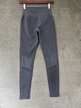 Alo Yoga High Waist Moto Leggings in the anthracite gray Color Size S
